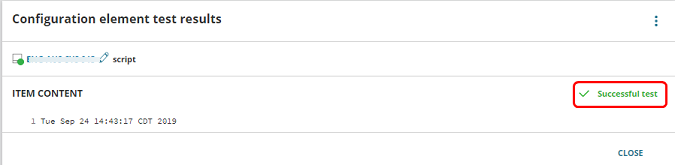 Successful test results